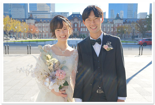 花嫁様お写真：アリーイヤリング、小枝ティアラ＆ネックレス＆イヤリング 3点セット