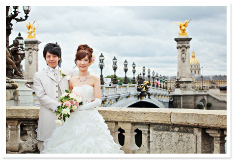 ウェディング　フランス　パリ　結婚式