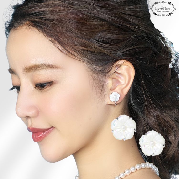 イヤリング　ウエディング　ブライダル　結婚式