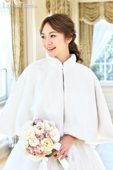 着用イメージ ヘッドドレス ウエディング 結婚式