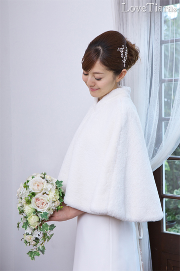 着用イメージ ヘッドドレス ウエディング 結婚式