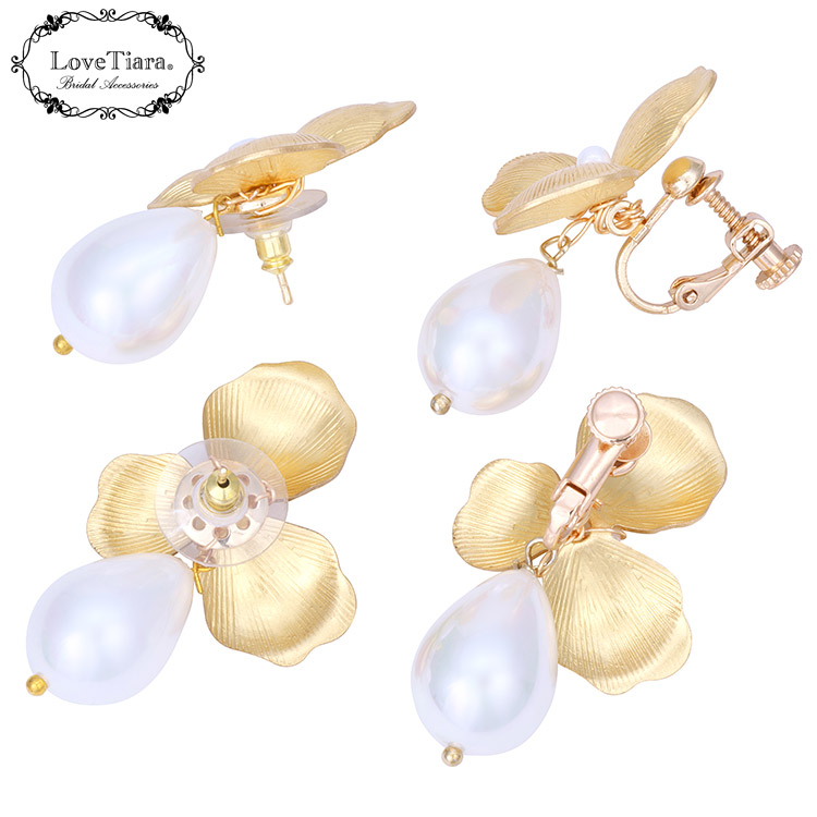 イヤリング　ウエディング　ブライダル　結婚式