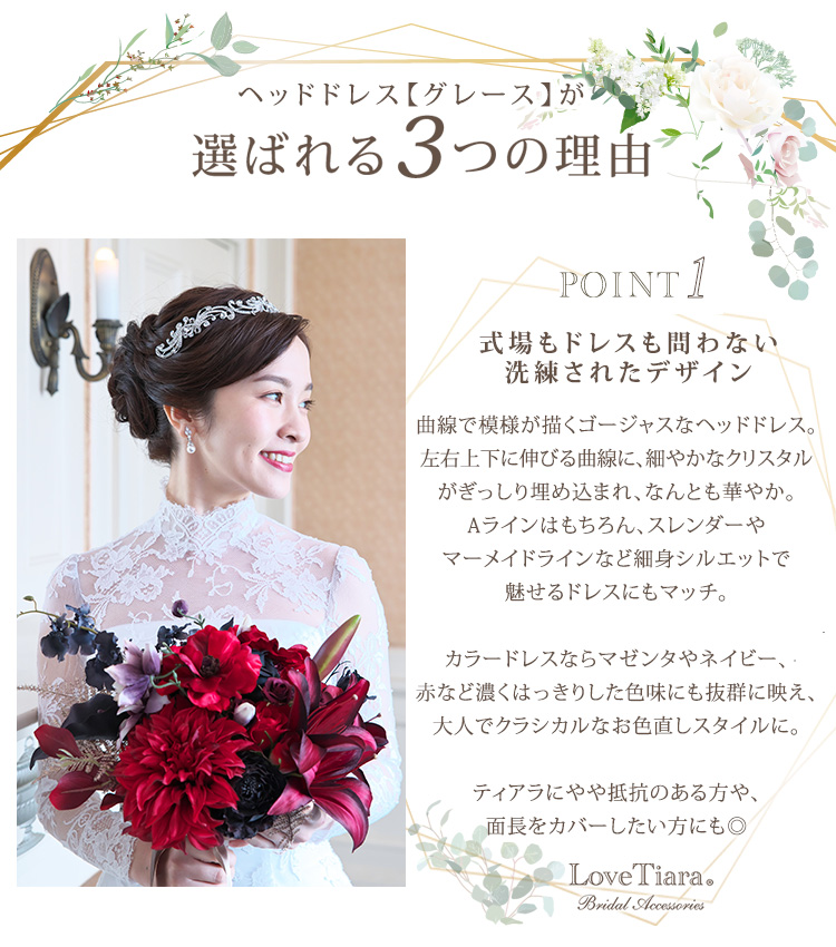 Detail　ティアラ　ウエディング　結婚式