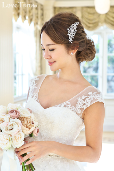 着用イメージ ヘッドドレス ウエディング 結婚式