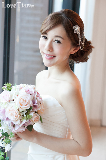 結婚式 ブライダル ウェディング ヘッドドレス ビジューコーム 髪飾り サイドコーム