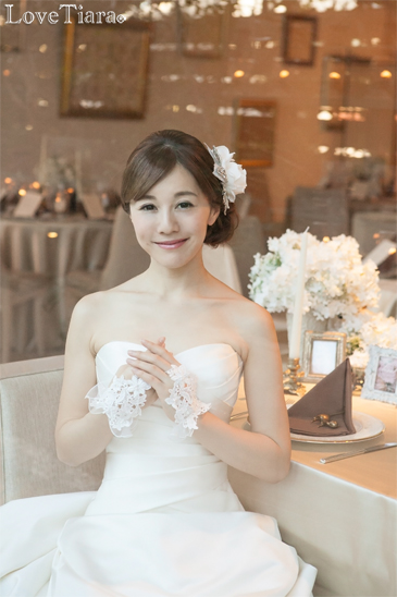 着用イメージ ヘッドドレス ウエディング 結婚式