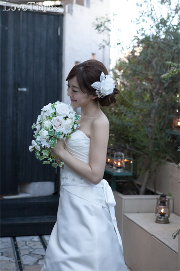 着用イメージ ヘッドドレス ウエディング 結婚式