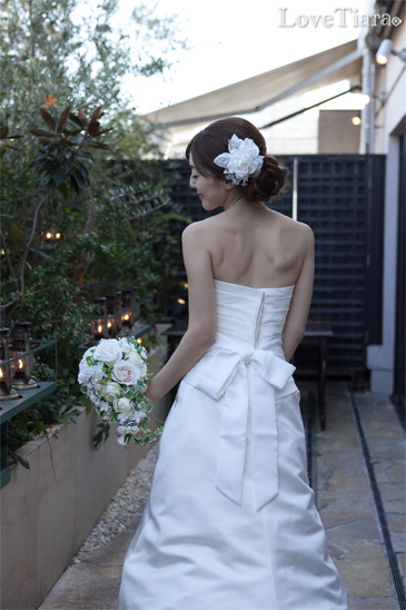 着用イメージ ヘッドドレス ウエディング 結婚式