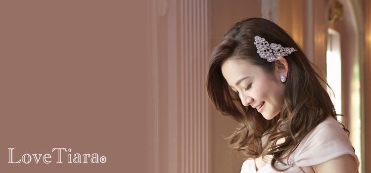 LoveTiara クリスタル ヘッドドレス ヘッドドレス【クロエ】クリスタル 髪飾り・花冠 ビジュー