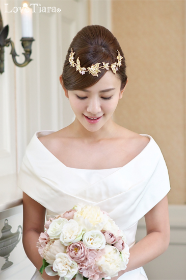着用イメージ ヘッドドレス ウエディング 結婚式