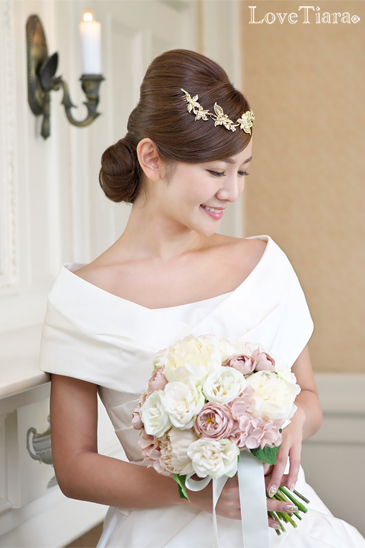 着用イメージ ヘッドドレス ウエディング 結婚式