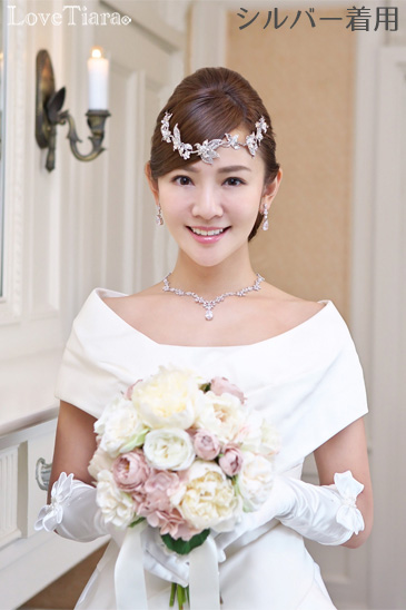 着用イメージ　ヘッドドレス　ウエディング　結婚式