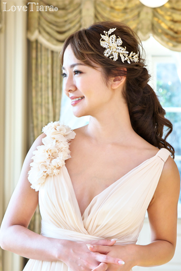 着用イメージ ヘッドドレス ウエディング 結婚式