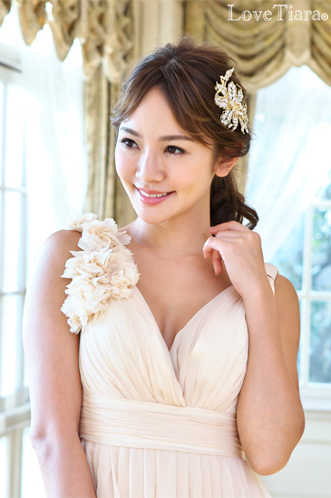 着用イメージ ヘッドドレス ウエディング 結婚式