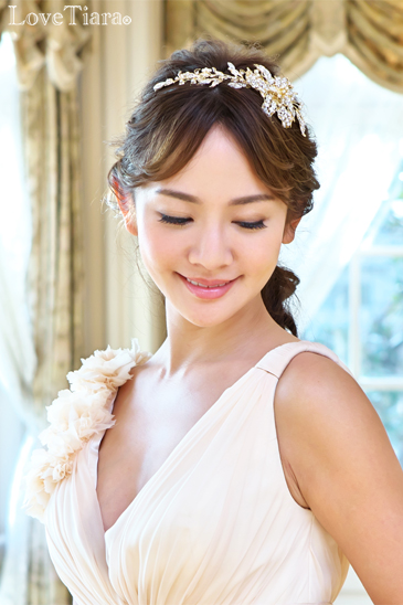 着用イメージ ヘッドドレス ウエディング 結婚式