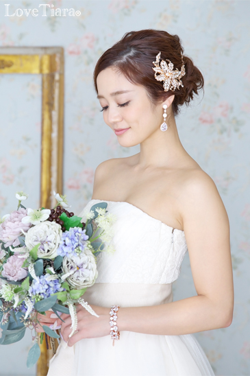 着用イメージ ヘッドドレス ウエディング 結婚式