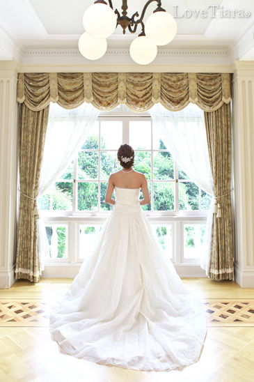 着用イメージ ヘッドドレス ウエディング 結婚式