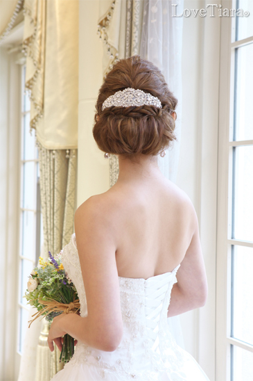着用イメージ ヘッドドレス ウエディング 結婚式