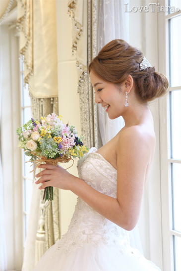 着用イメージ ヘッドドレス ウエディング 結婚式