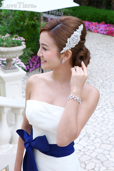 着用イメージ ヘッドドレス ウエディング 結婚式