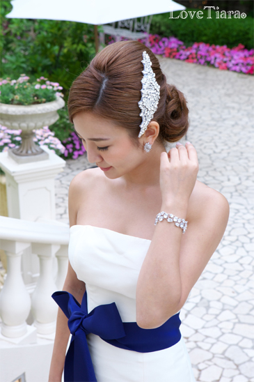 着用イメージ ヘッドドレス ウエディング 結婚式