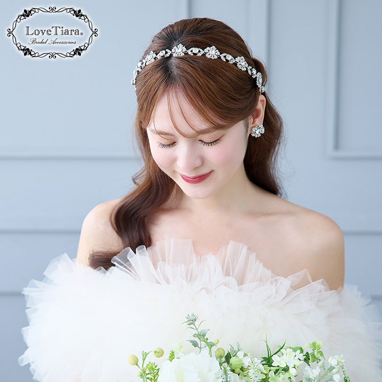 ブロッサムカチューシャ＆イヤリング／ピアスセット 通信販売