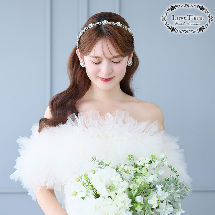 Love Tiara ブロッサムカチューシャ　ピアスセット ブロッサムカチューシャ＆イヤリング／ピアスセット 通信販売