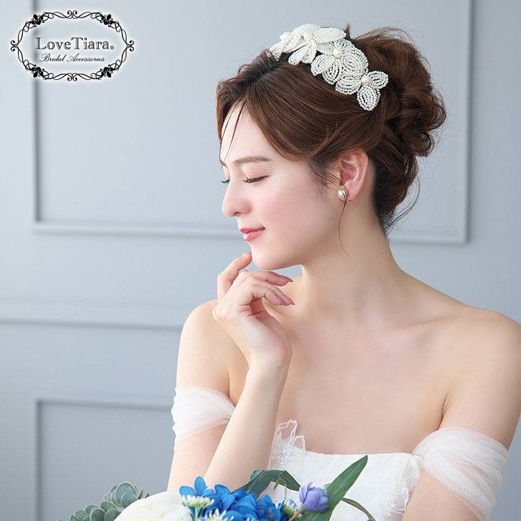 カチューシャ　ウエディング　ブライダル　結婚式
