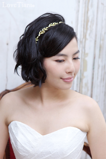 着用イメージ ヘッドドレス ウエディング 結婚式