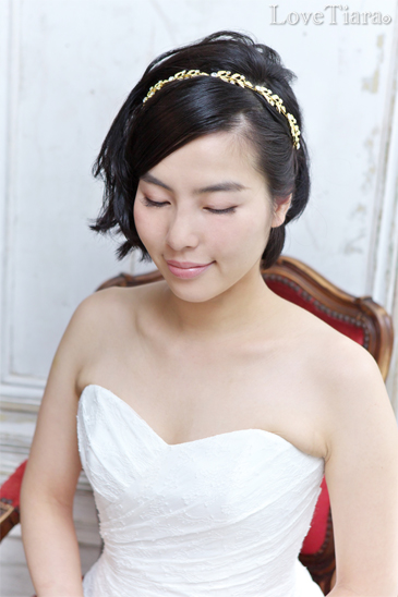 着用イメージ ヘッドドレス ウエディング 結婚式