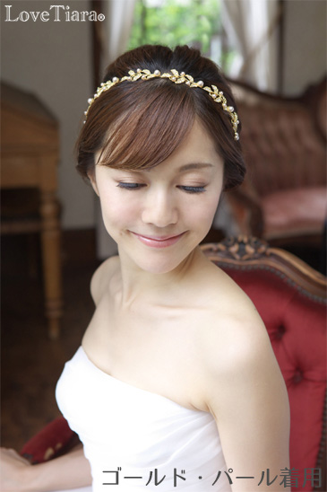 着用イメージ ヘッドドレス ウエディング 結婚式
