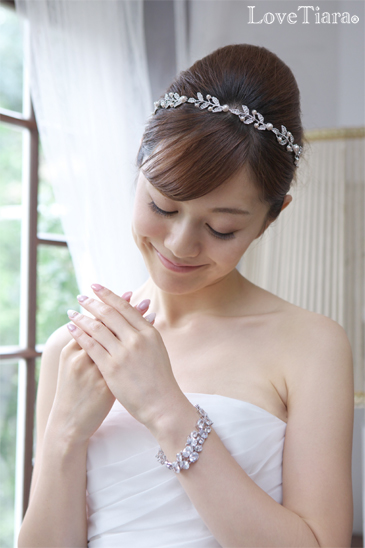 着用イメージ ヘッドドレス ウエディング 結婚式