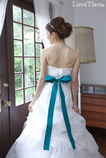 着用イメージ ヘッドドレス ウエディング 結婚式