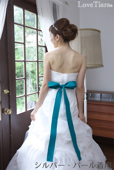 着用イメージ ヘッドドレス ウエディング 結婚式