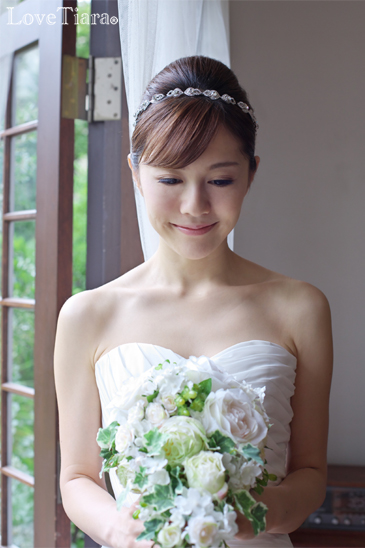 着用イメージ ヘッドドレス ウエディング 結婚式