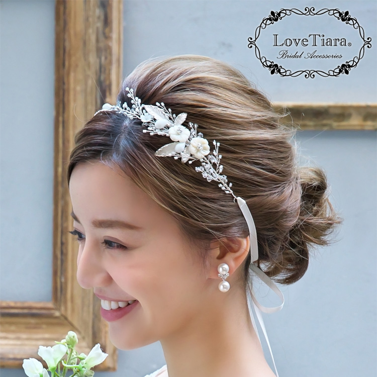 注目の福袋！ リボン ヘアアクセ パール ウエディング ヘッドドレス 結婚式