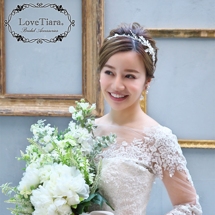 カチューシャ リボンカチューシャ ウェディング ブライダル 結婚式