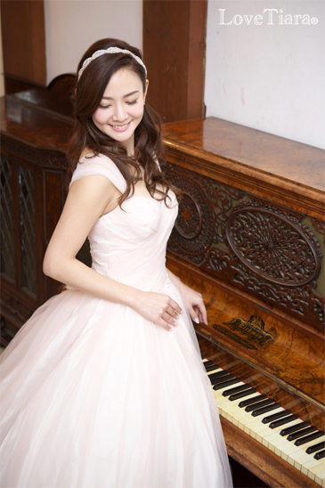 着用画像 カチューム リボンカチューシャ ウェディング 結婚式