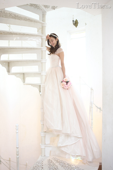 着用画像 カチューム リボンカチューシャ ウェディング 結婚式