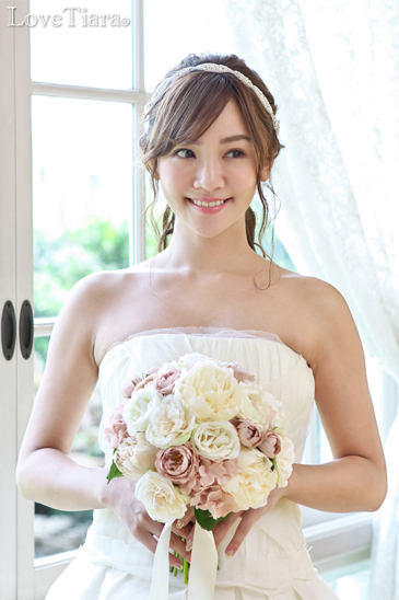 着用イメージ ヘッドドレス ウエディング 結婚式