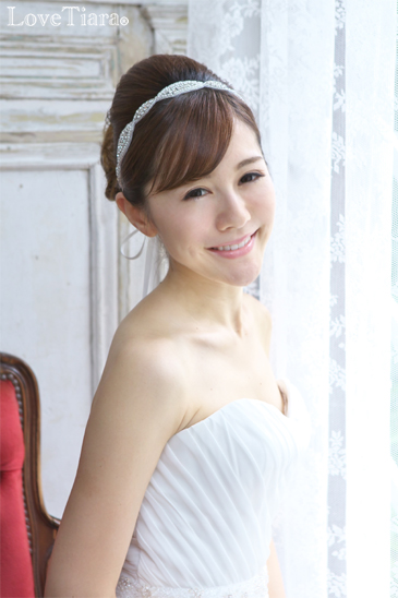 着用イメージ ヘッドドレス ウエディング 結婚式