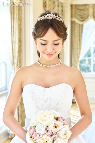 着用イメージ ネックレス ウエディング 結婚式