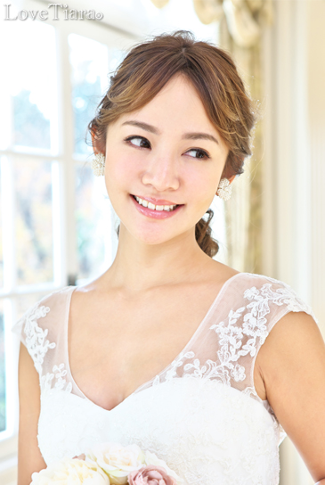 着用イメージ イヤリング ウエディング 結婚式