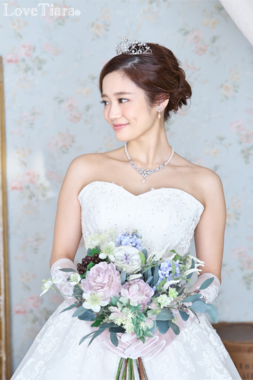 着用イメージ ネックレス ウエディング 結婚式