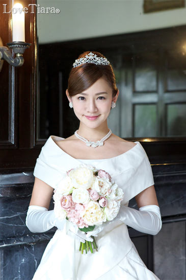 着用イメージ ネックレス ウエディング 結婚式