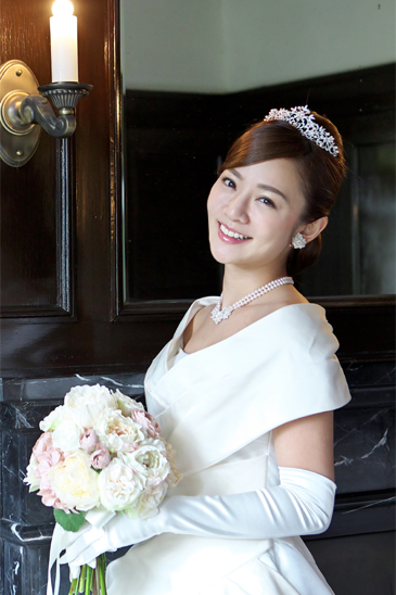 着用イメージ ネックレス ウエディング 結婚式
