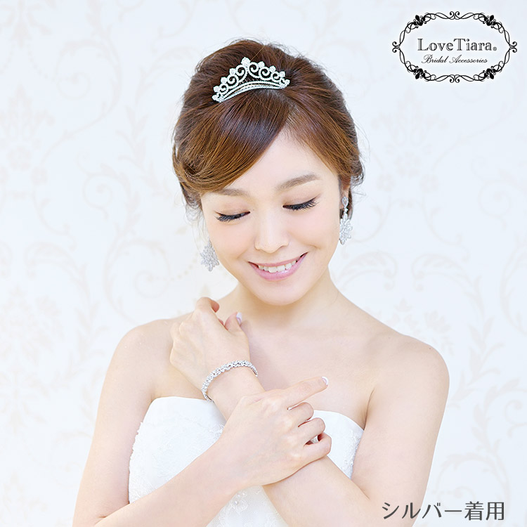 ブレスレット　バングル　ビジュー　ウェディング　結婚式