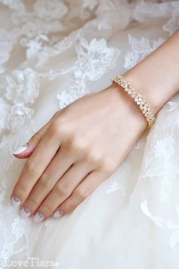 ブレスレット バングル ビジュー ウェディング 結婚式