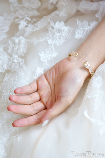 ブレスレット バングル ビジュー ウェディング 結婚式