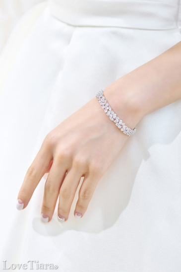 ブレスレット バングル ビジュー ウェディング 結婚式